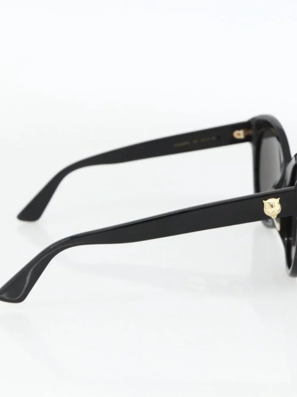 GUCCI Sunglasses plastic Black Auth bs34418
